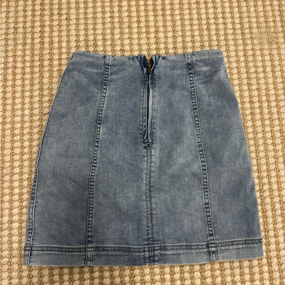 Free People Denim Skirt - Blue - Picture 3 of 3